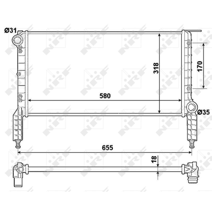 Radiatore NRF 53788
