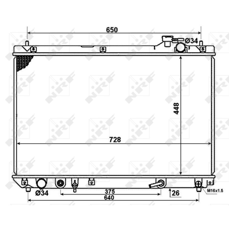 Radiatore NRF 58378