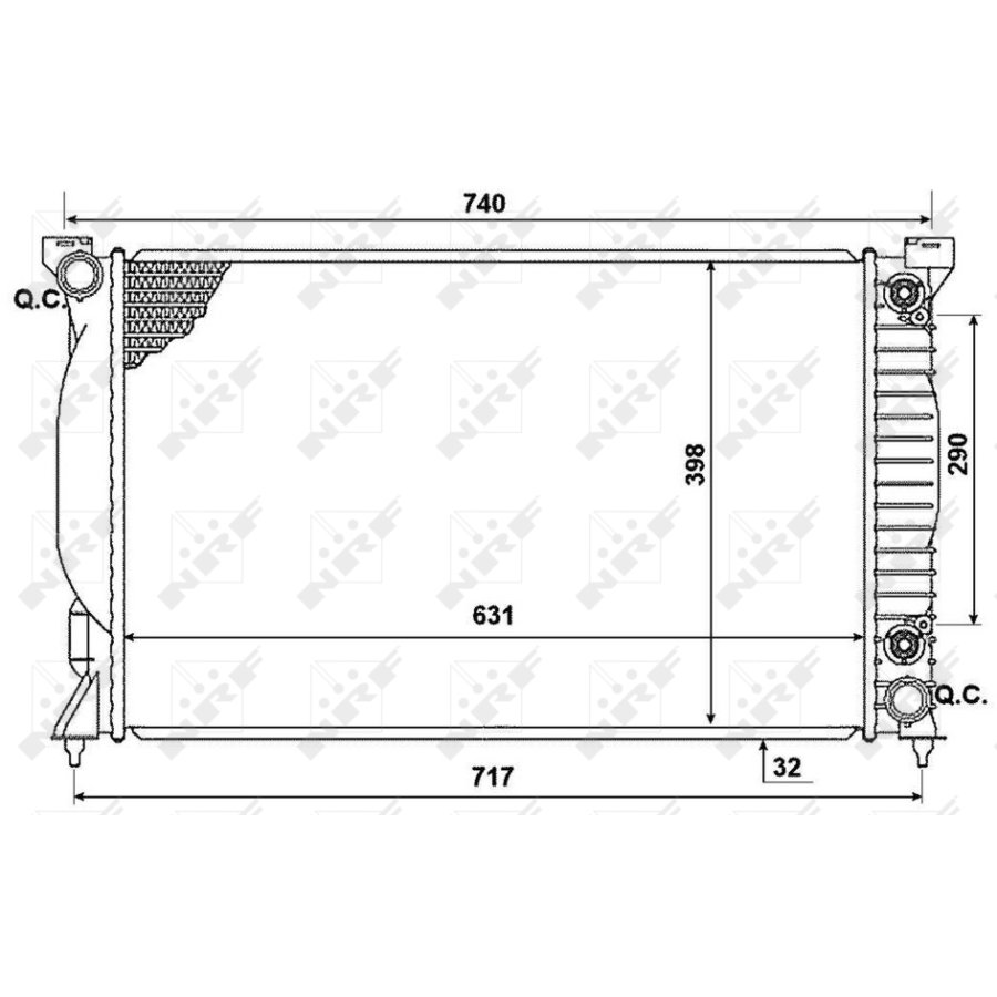 Radiatore NRF 53958