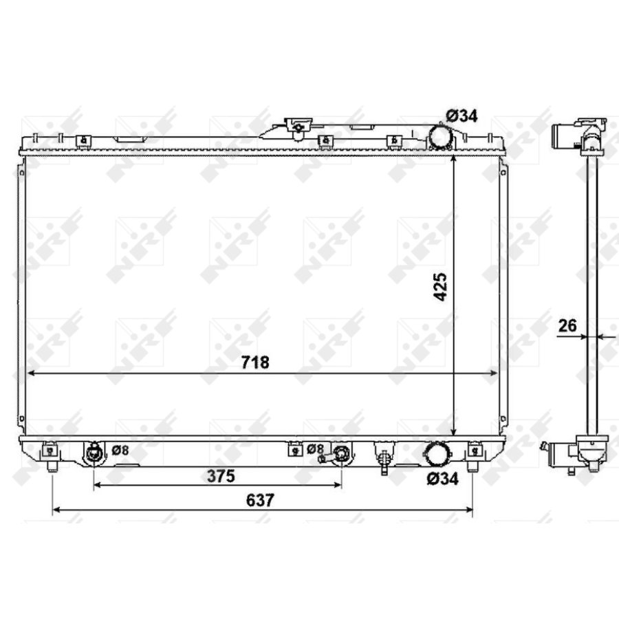Radiatore NRF 53962