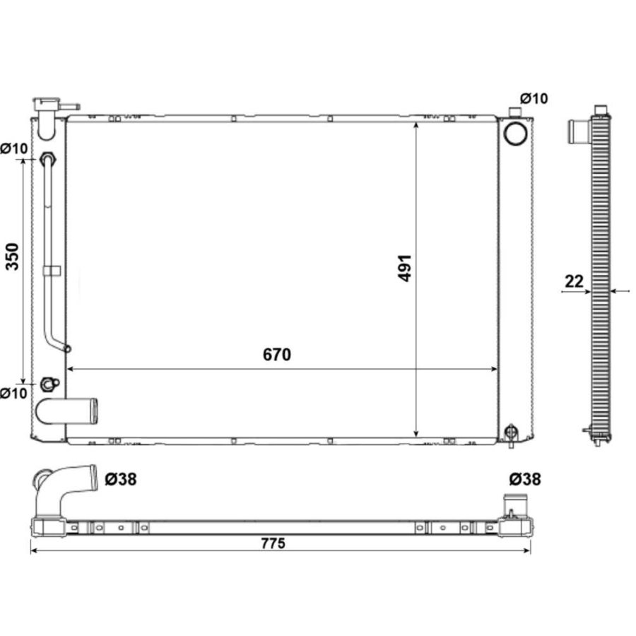 Radiatore NRF 53974