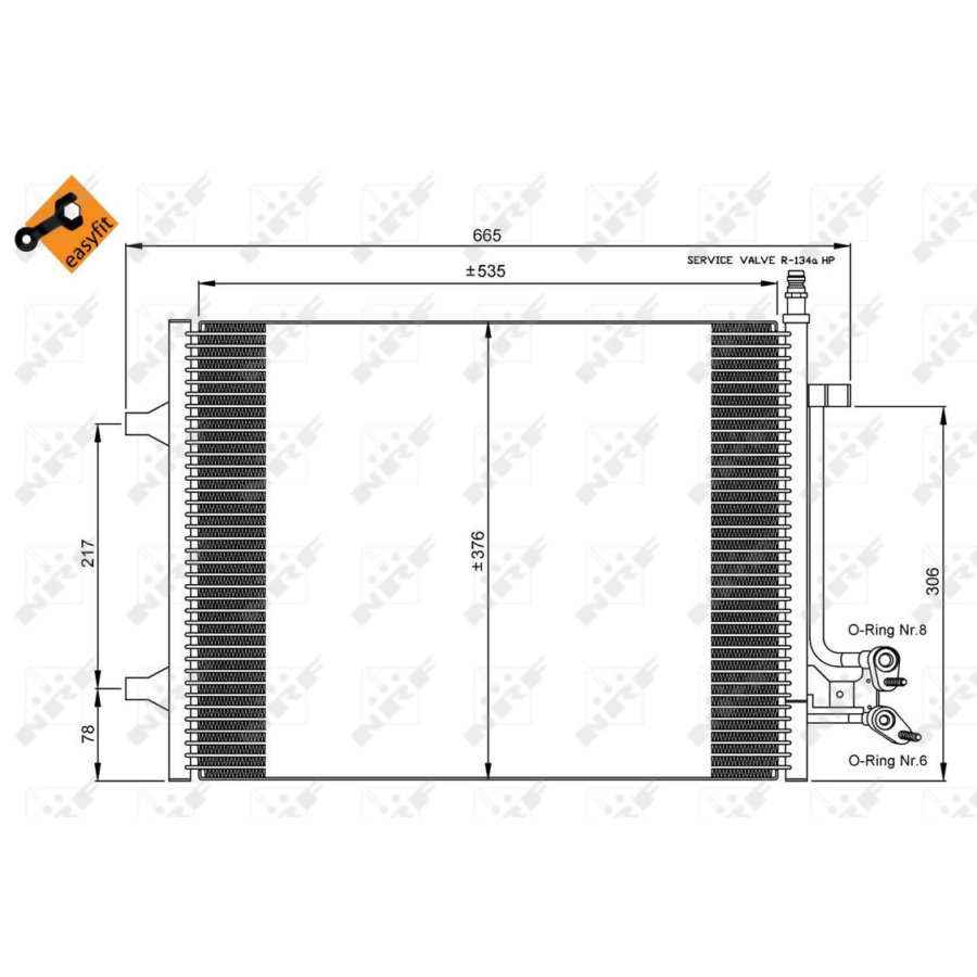 Condensatore NRF 35904 EASY FIT