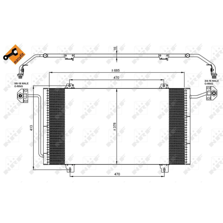 Condensatore NRF 35908 EASY FIT