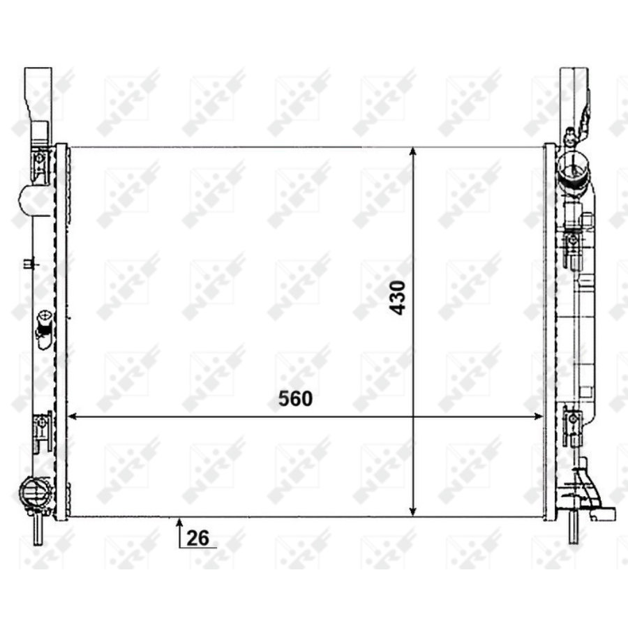 Radiatore NRF 53001