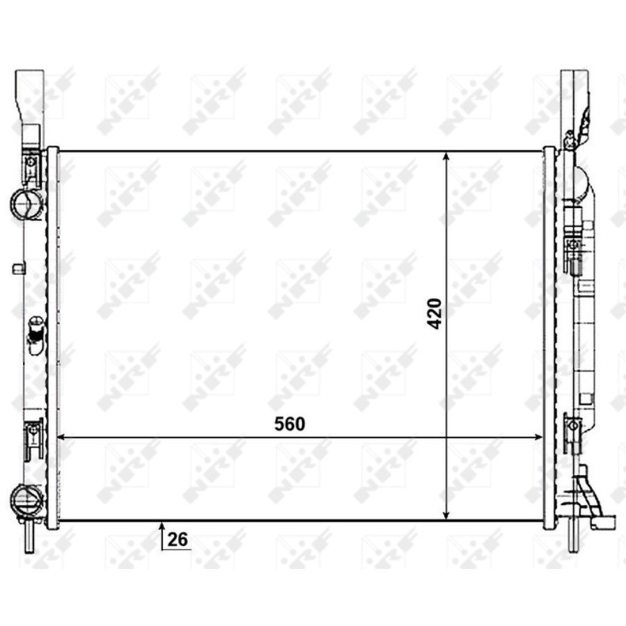 Radiatore NRF 53004