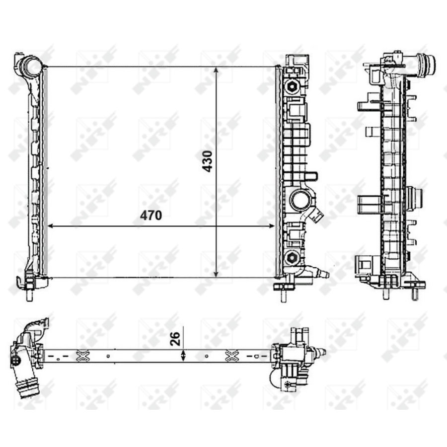 Radiatore NRF 53008