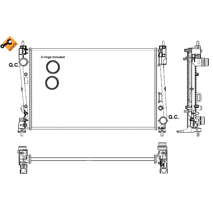 Radiatore NRF 53017 EASY FIT