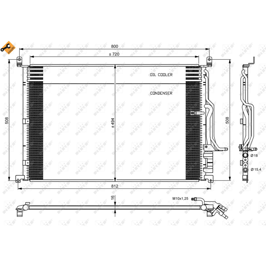 Condensatore NRF 35923 EASY FIT