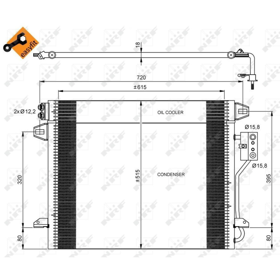 Condensatore NRF 35928 EASY FIT