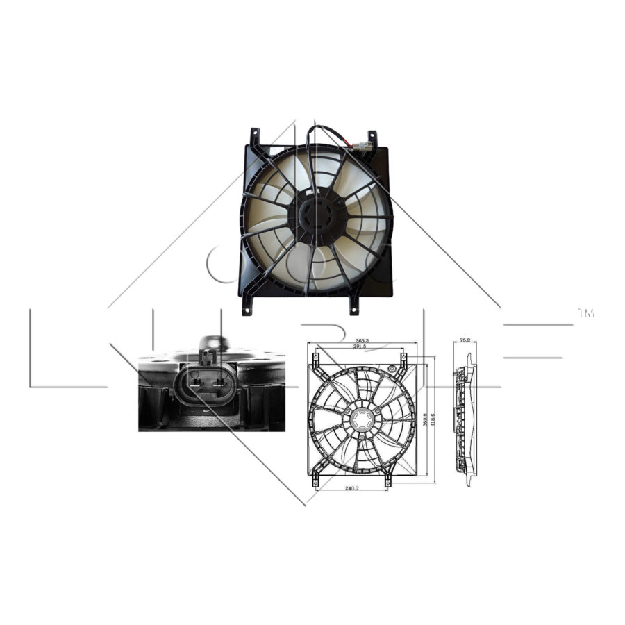 Ventola di raffreddamento motore NRF 47257