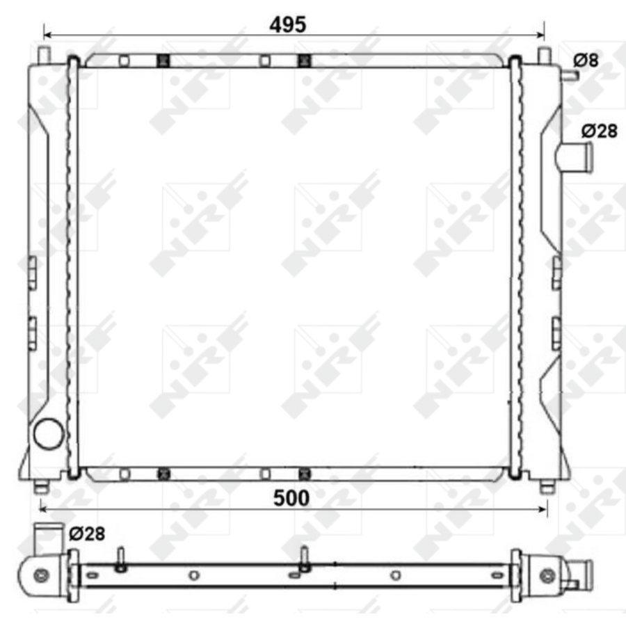 Radiatore NRF 58107A