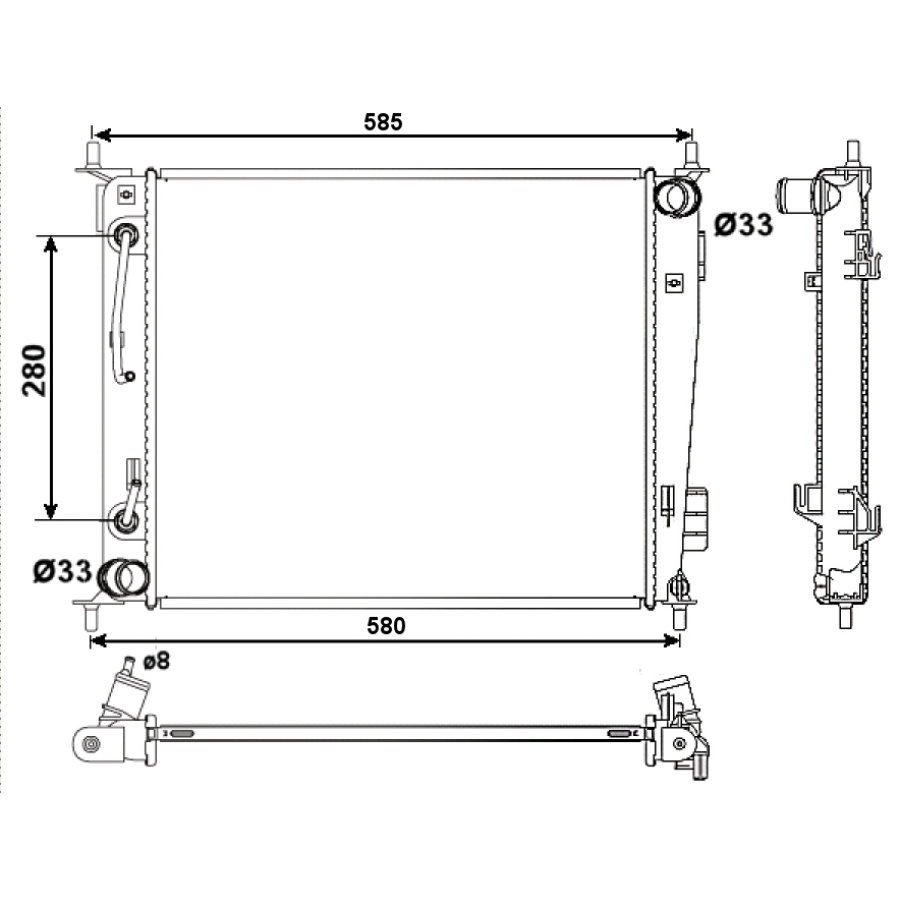 Radiatore NRF 53058