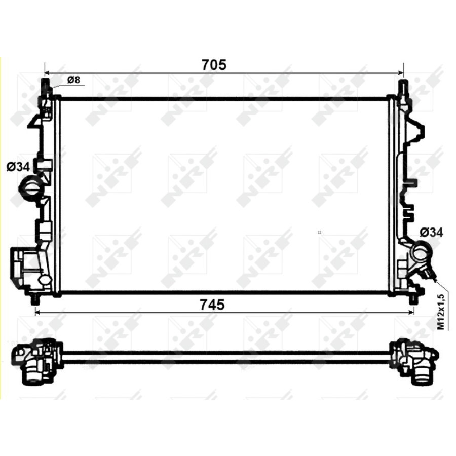 Radiatore NRF 53074