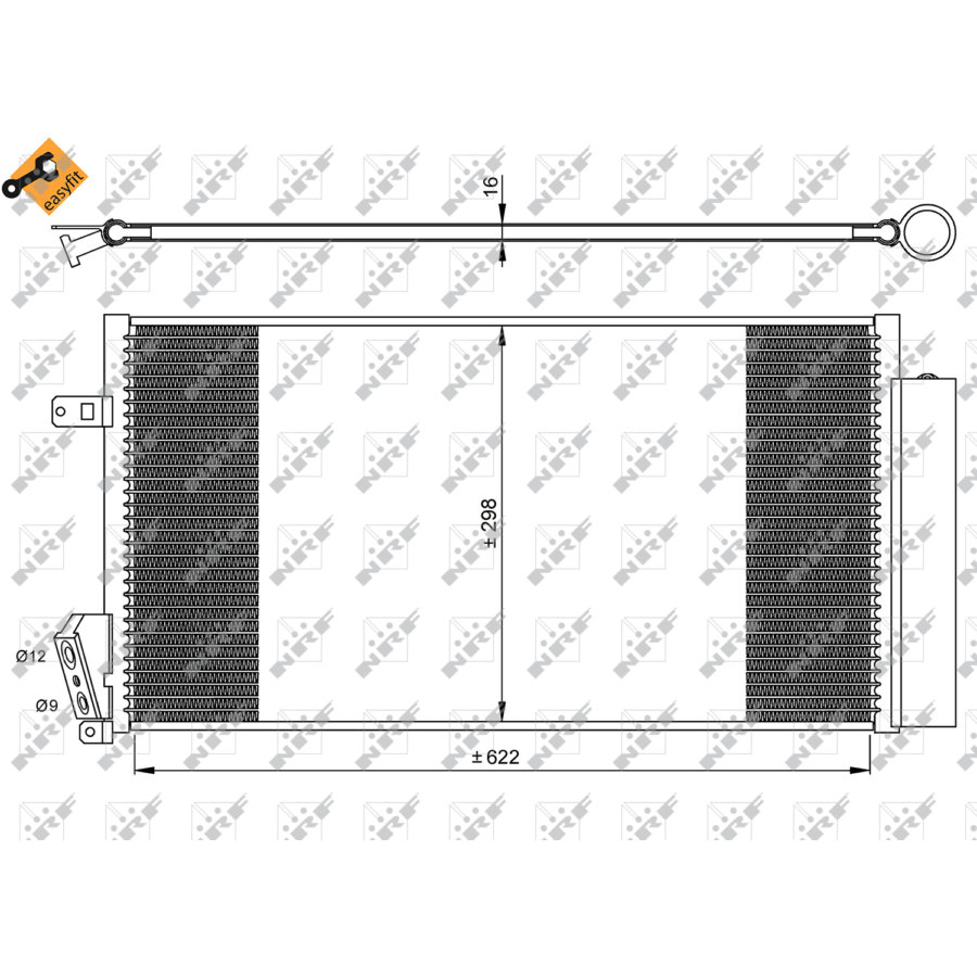 Condensatore con essiccatore NRF 35940 EASY FIT