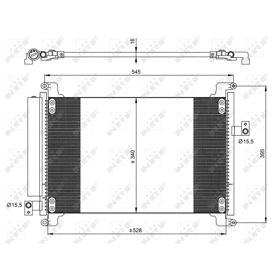 Condensatore con essiccatore NRF 35941 EASY FIT