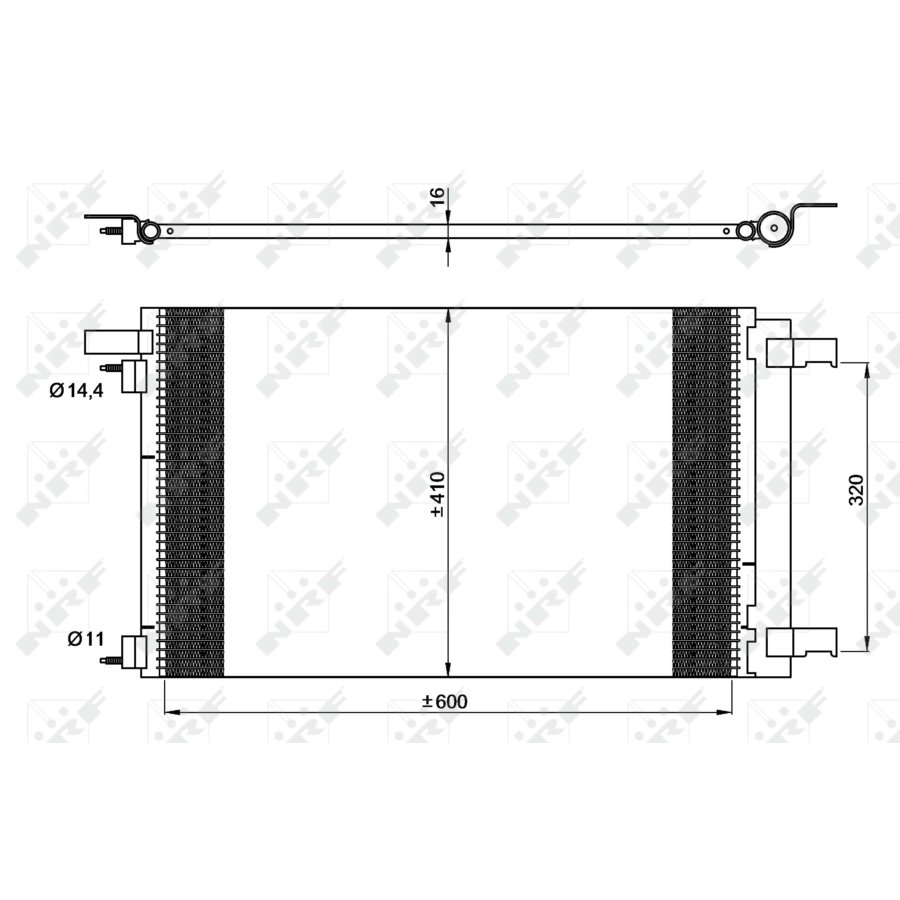 Condensatore con essiccatore NRF 35948 EASY FIT