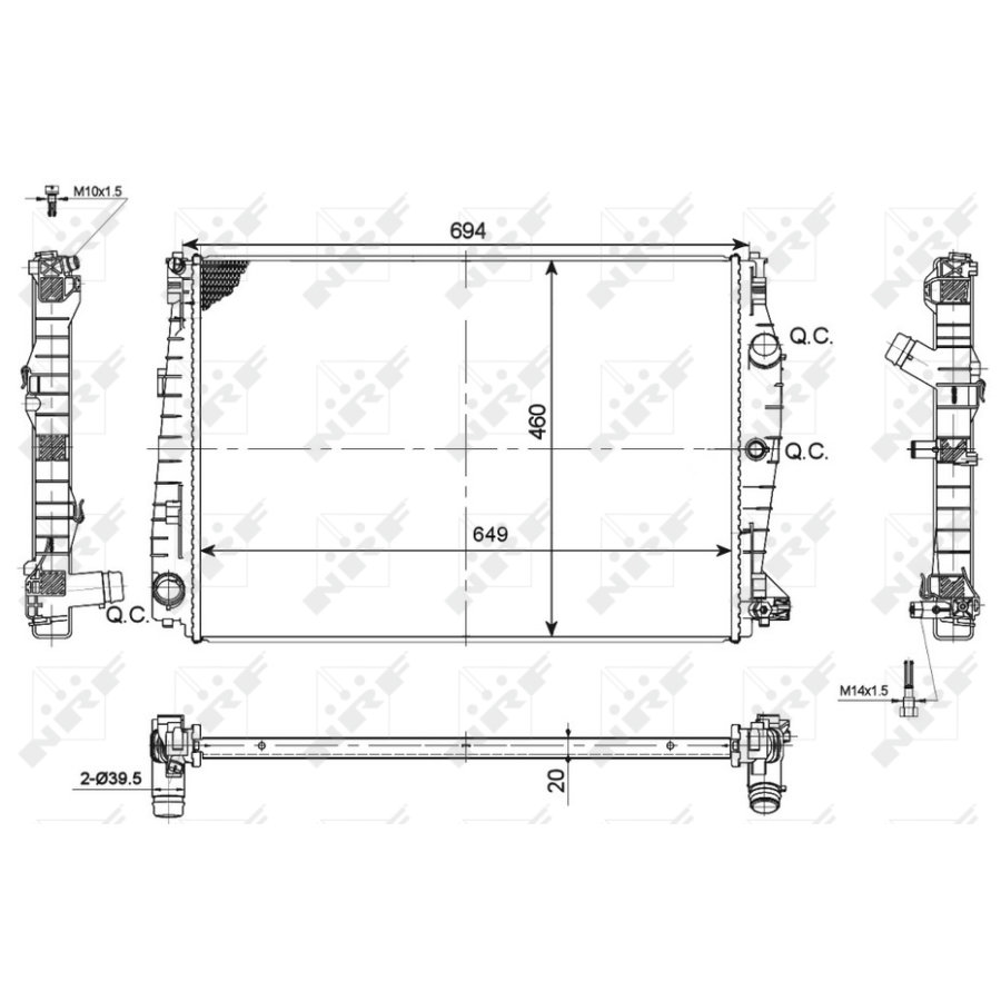 Radiatore NRF 53114