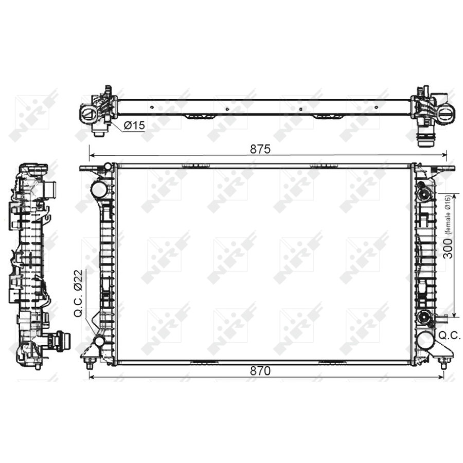 Radiatore NRF 53116 EASY FIT