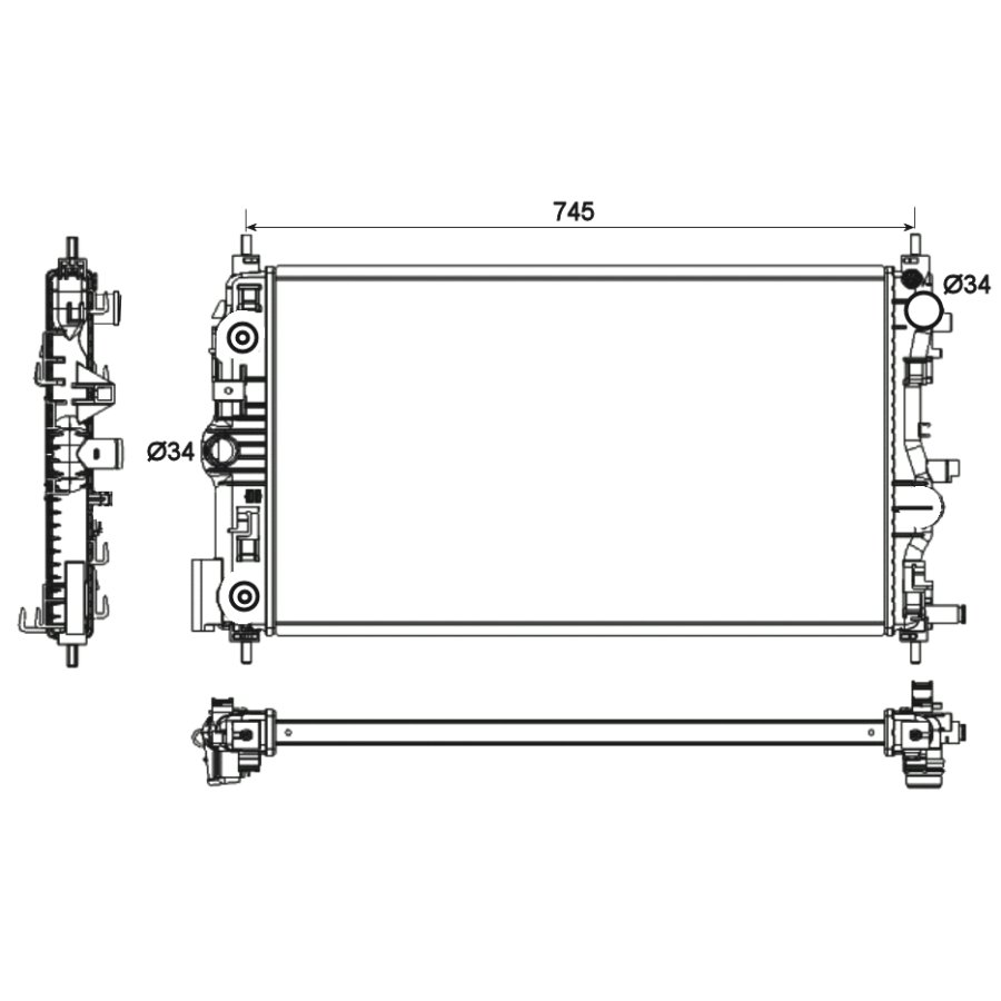 Radiatore NRF 53131 EASY FIT