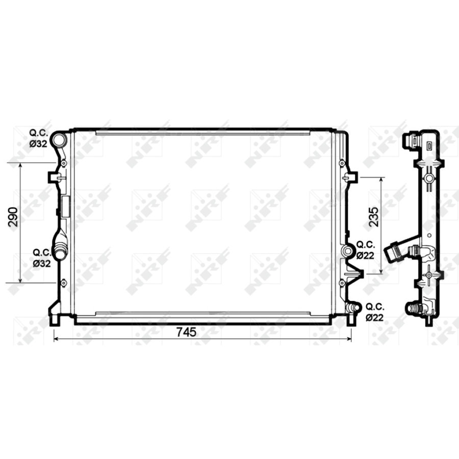 Radiatore NRF 53139
