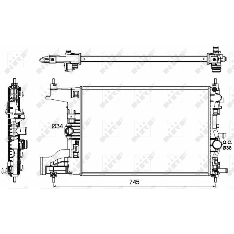 Radiatore NRF 53148