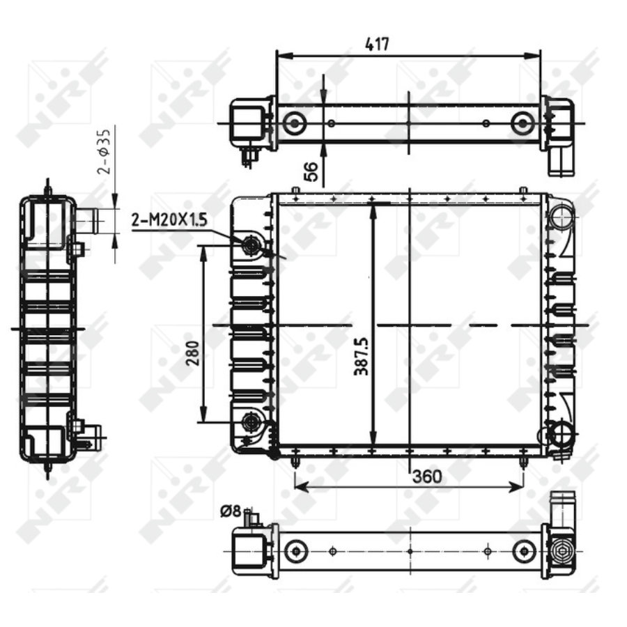 Radiatore NRF 53149