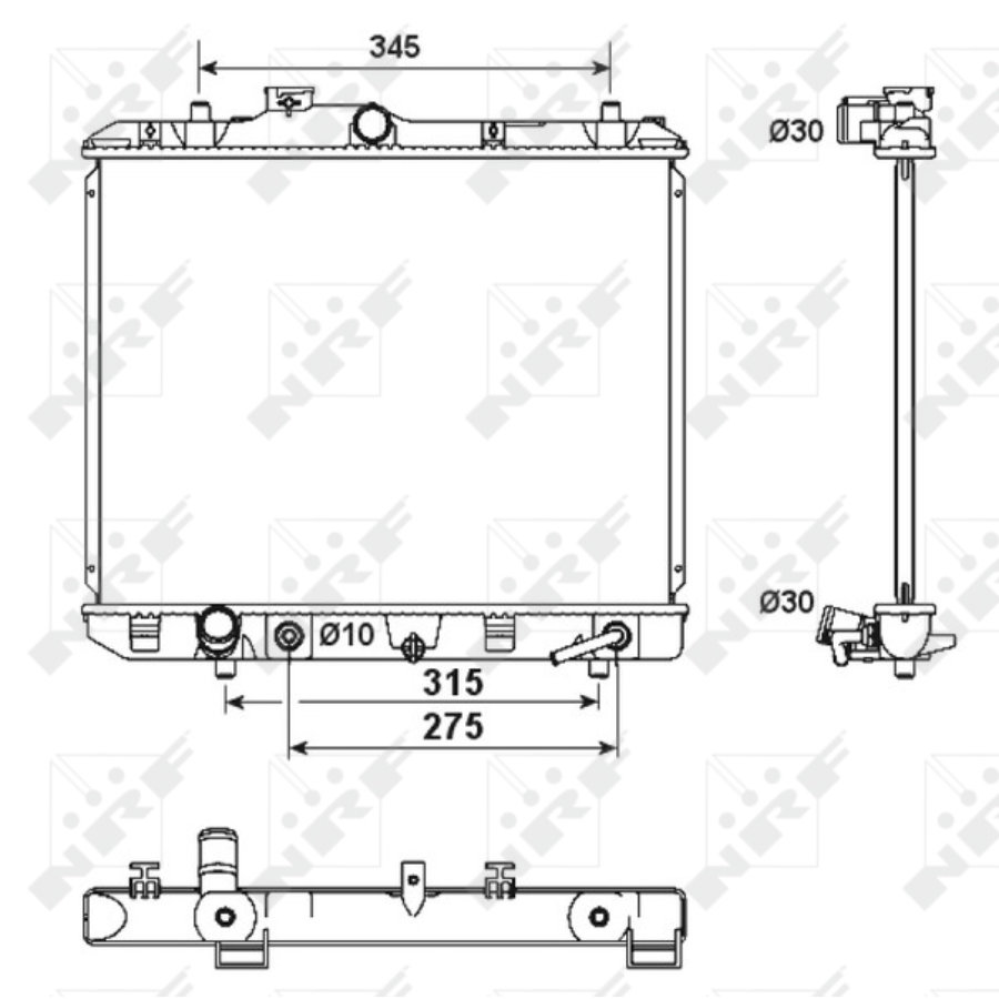 Radiatore NRF 53158