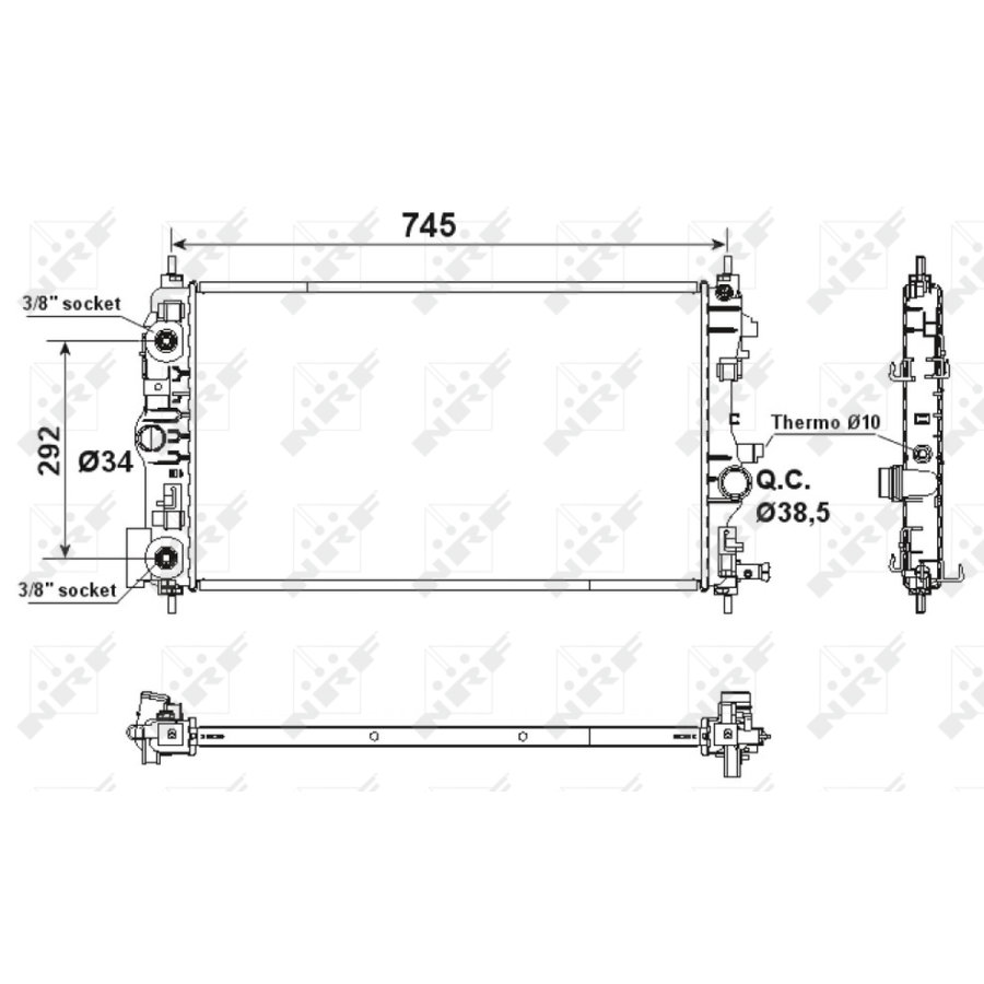 Radiatore NRF 53159 EASY FIT