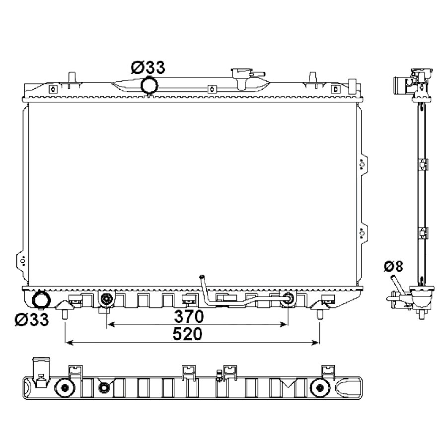Radiatore NRF 53162