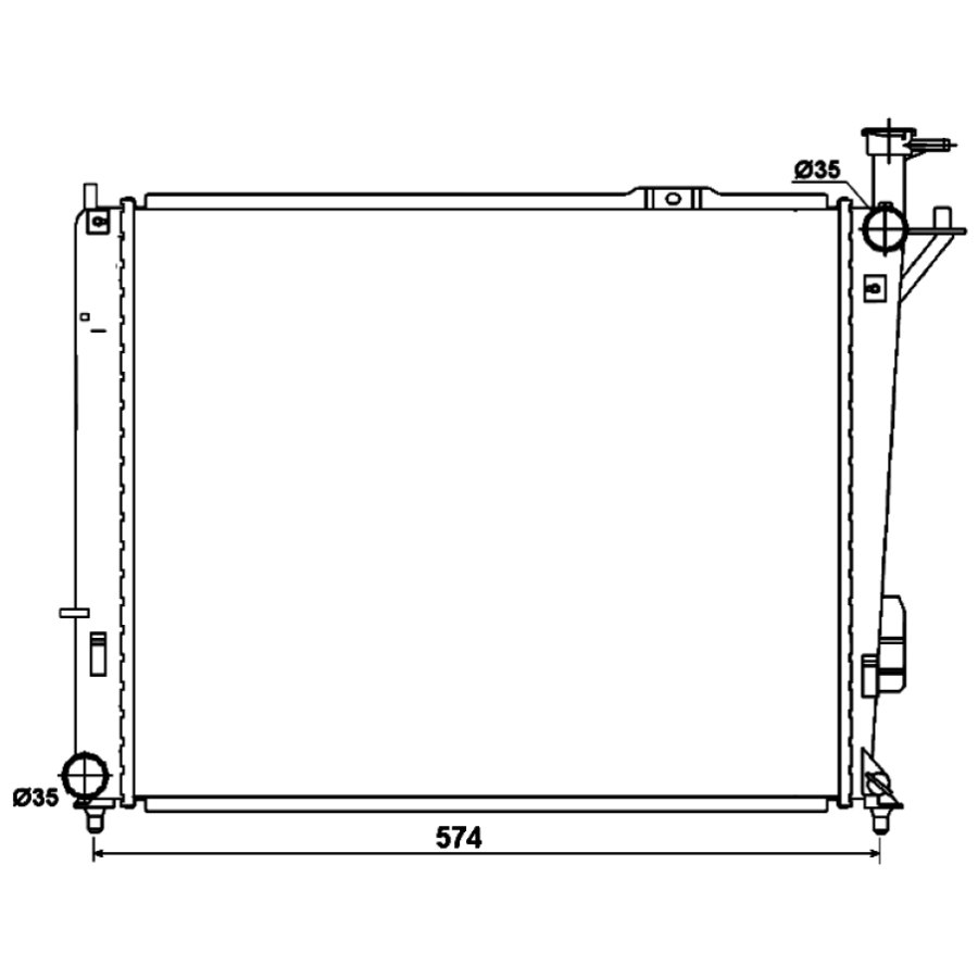 Radiatore NRF 53174