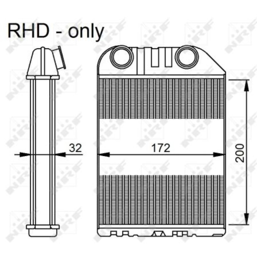 Riscaldatore interno scambiatore di calore NRF 54286