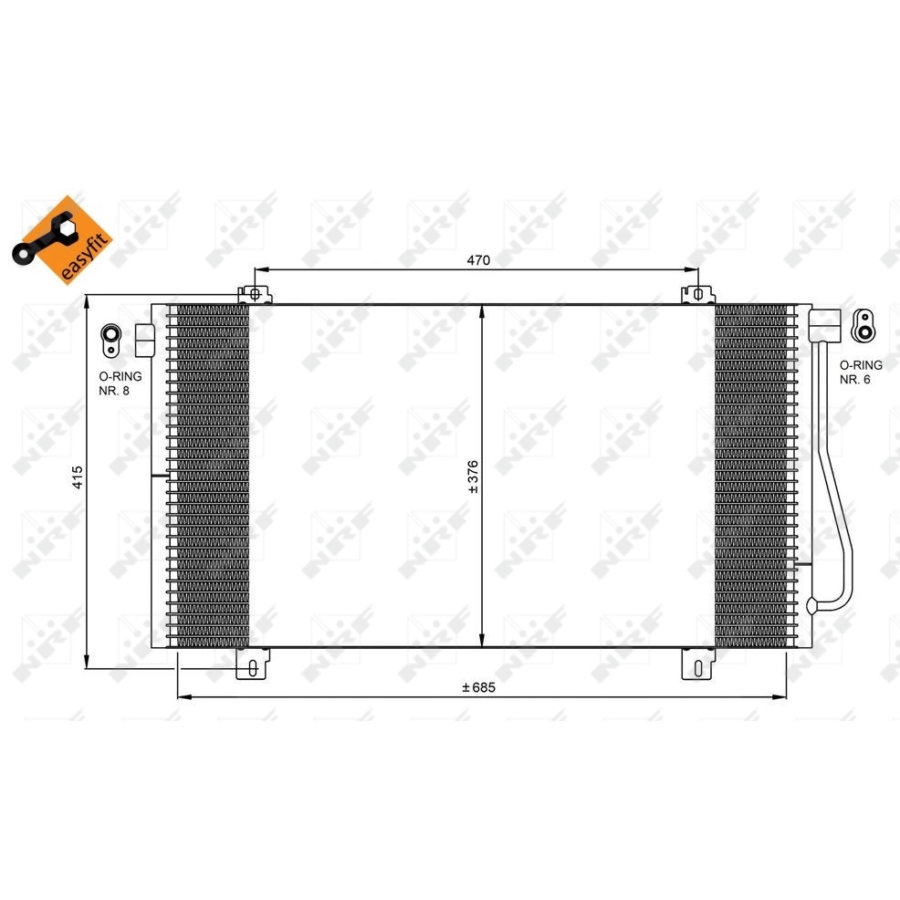 Condensatore NRF 350030 EASY FIT