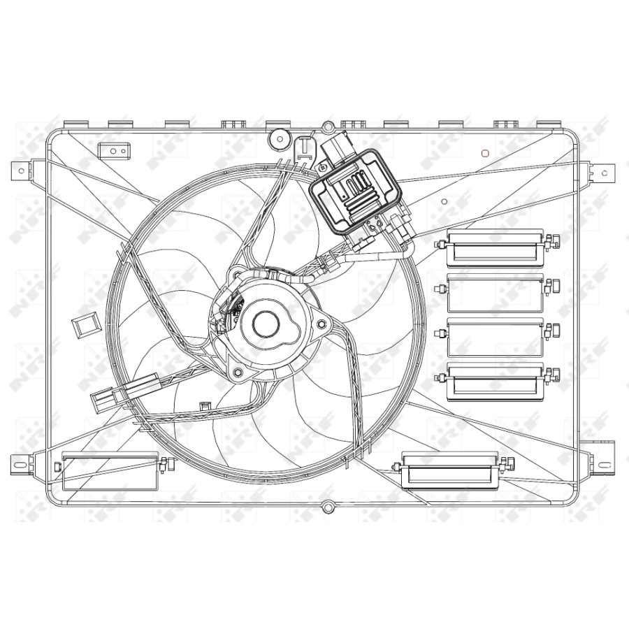 Ventola di raffreddamento motore NRF 47627
