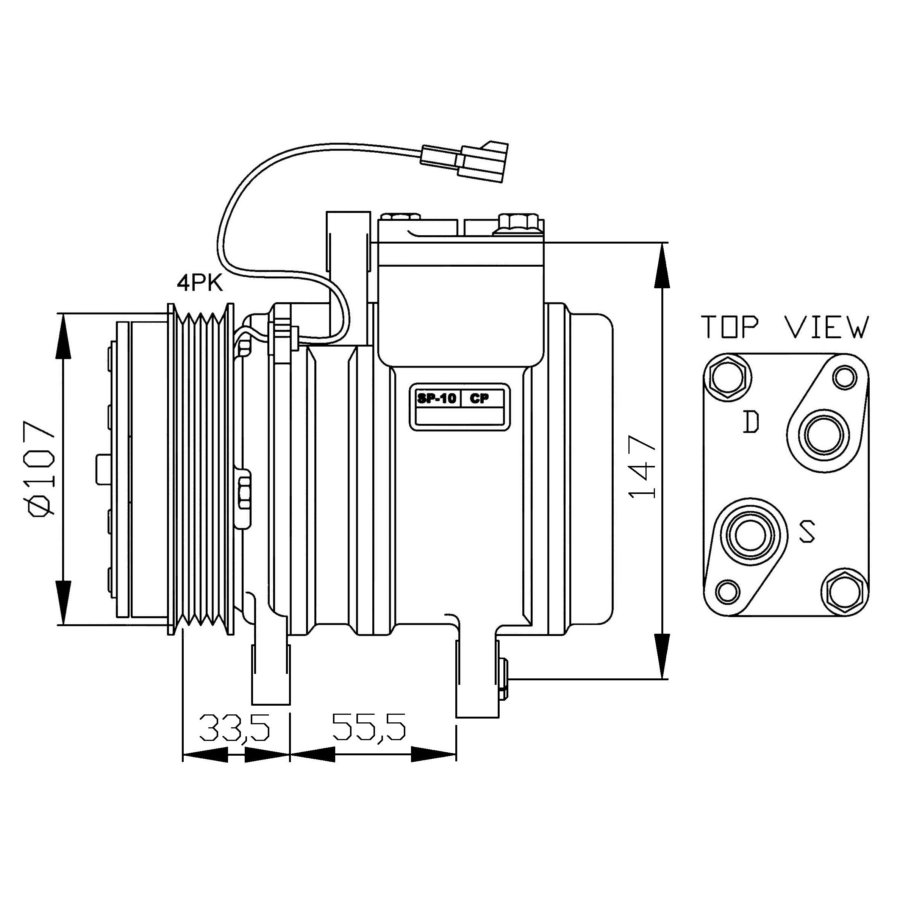 Compressore aria condizionata NRF 32143G