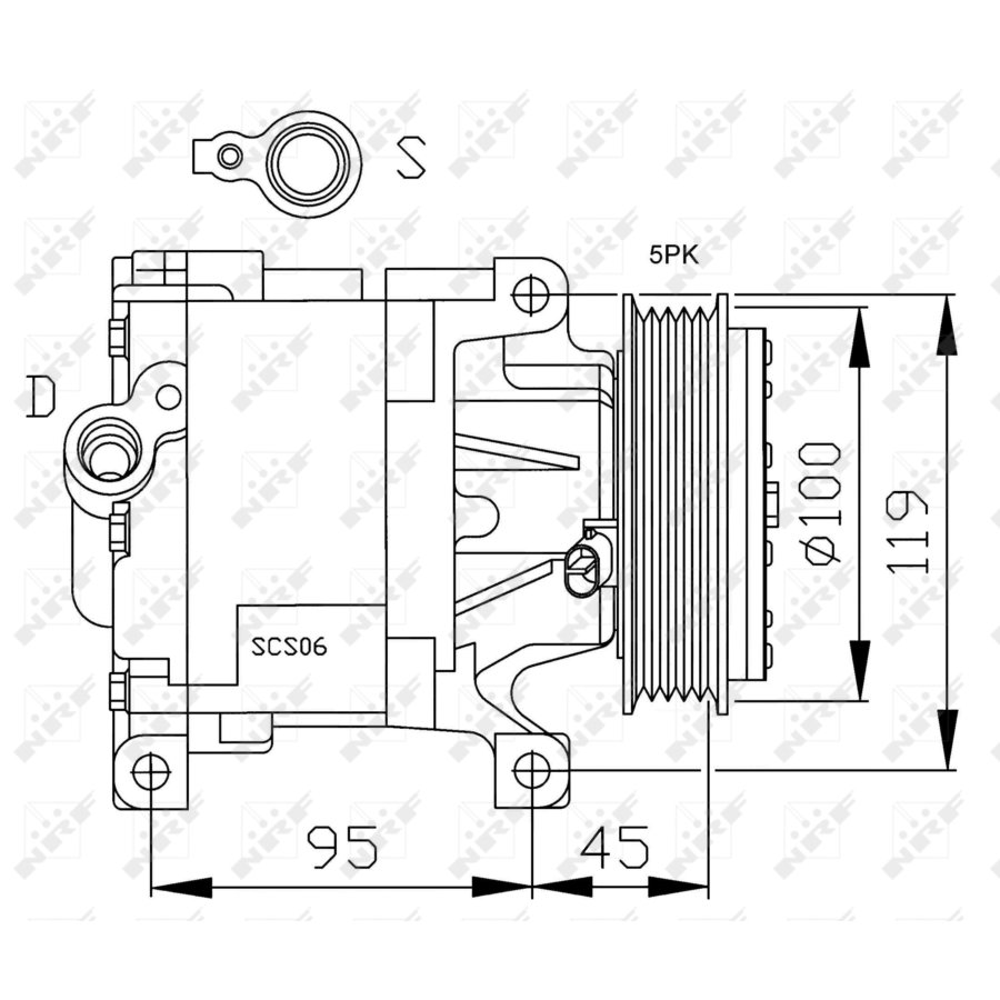 Compressore aria condizionata NRF 32183G