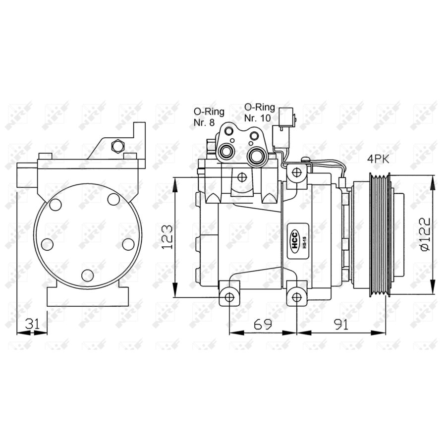 Compressore aria condizionata NRF 32200G