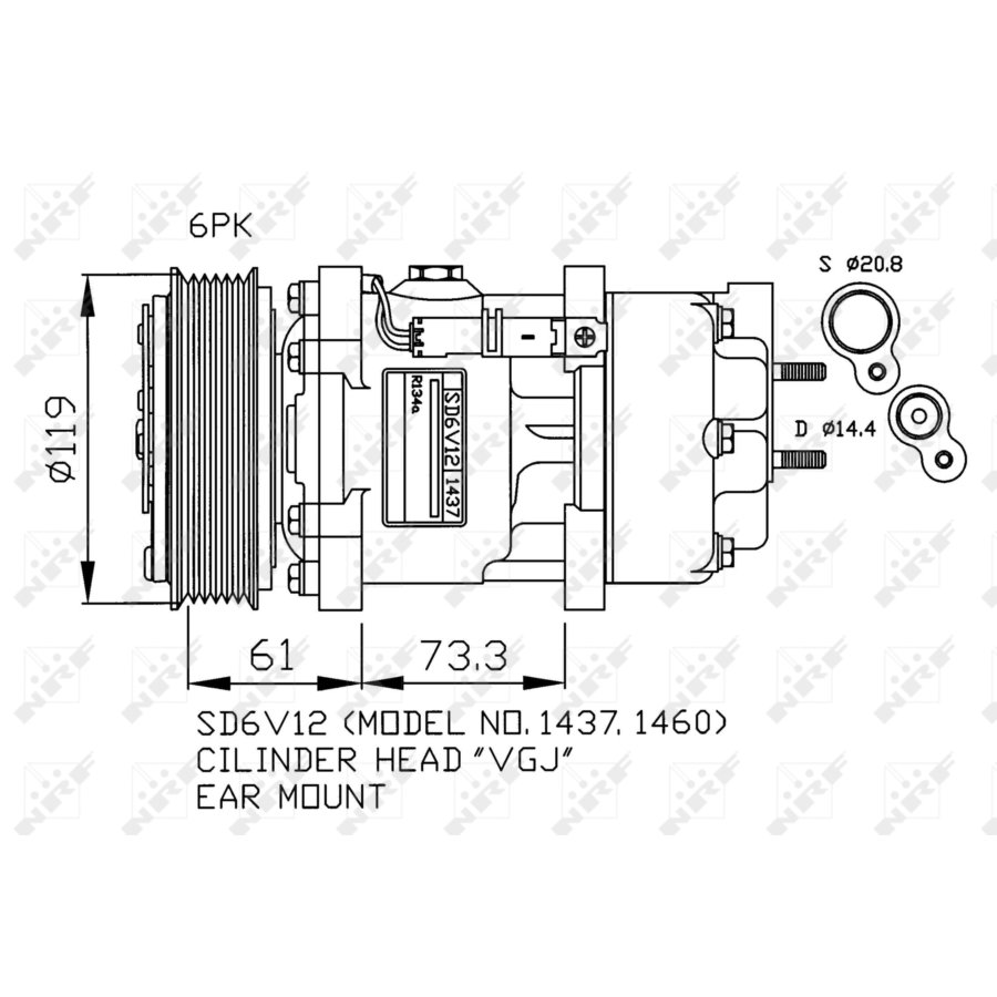 Compressore aria condizionata NRF 32217G