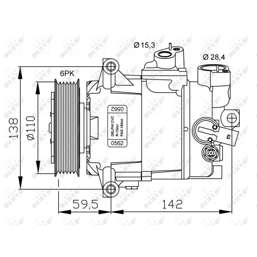 Compressore aria condizionata NRF 32500G