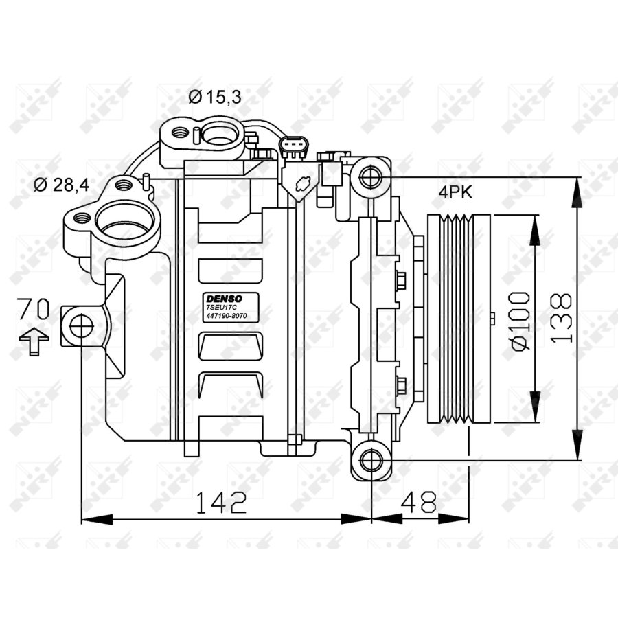 Compressore aria condizionata NRF 32526G