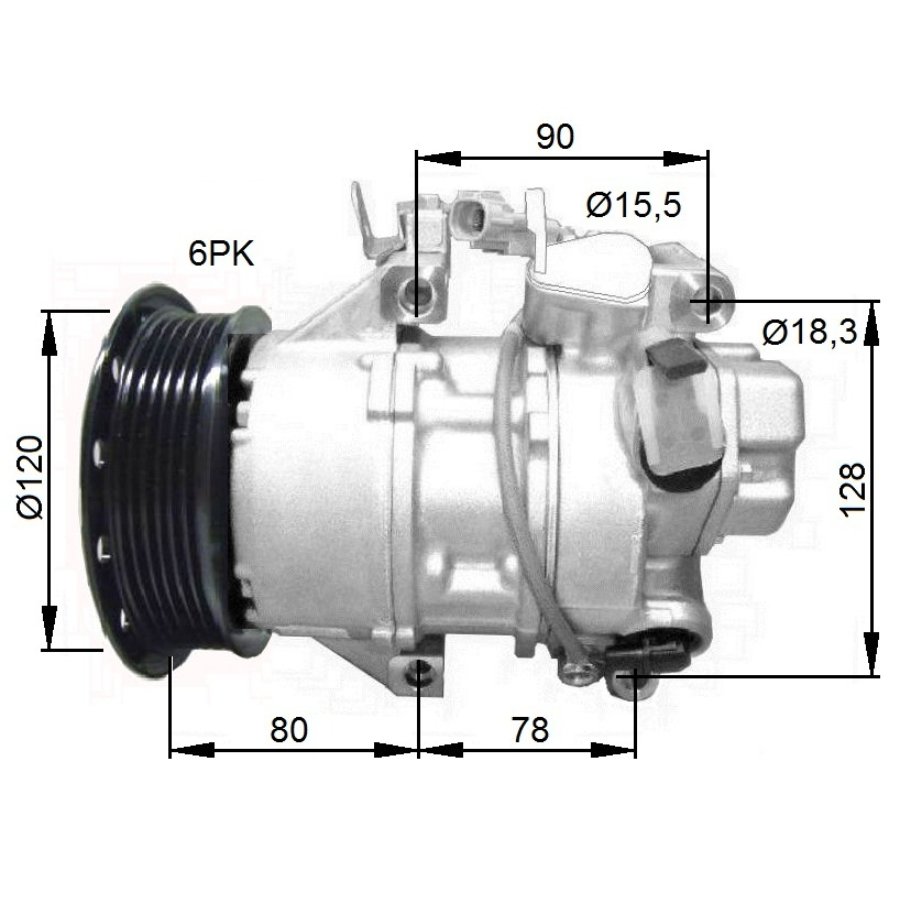 Compressore aria condizionata NRF 32740G - Norauto