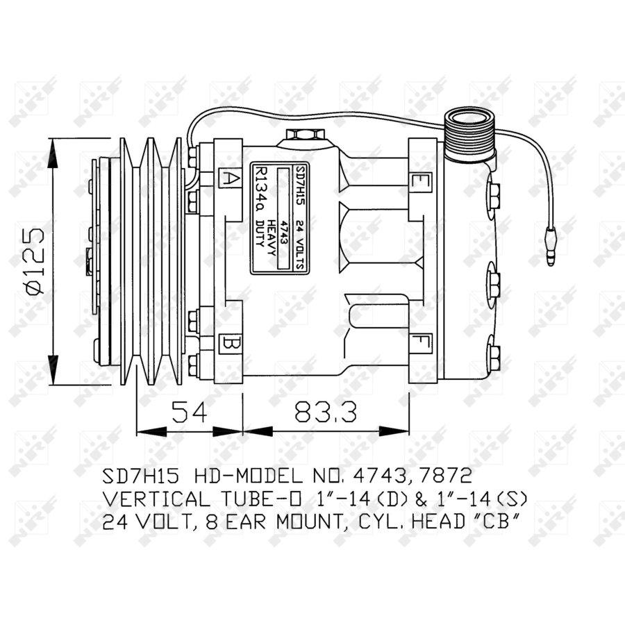 Compressore aria condizionata NRF 32134G