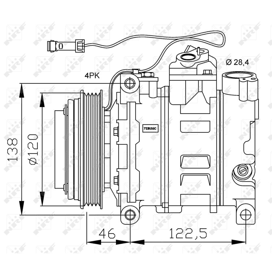 Compressore aria condizionata NRF 32167G