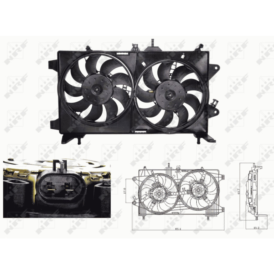 Ventola di raffreddamento motore NRF 47676