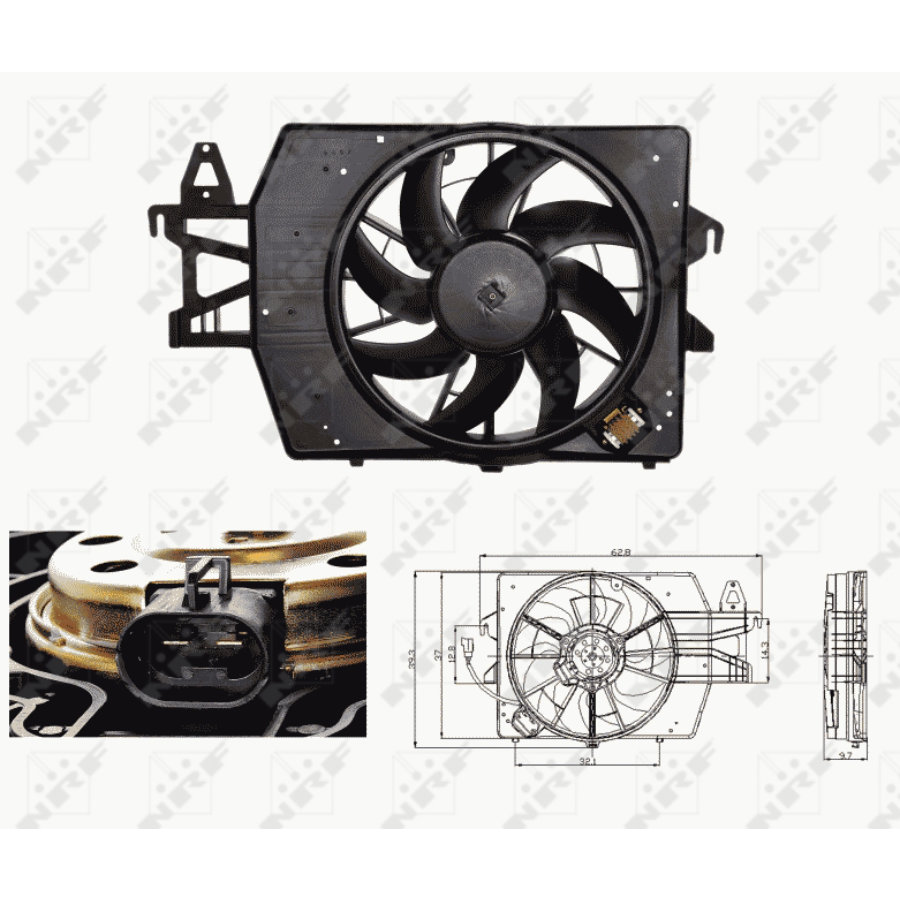 Ventola di raffreddamento motore NRF 47682