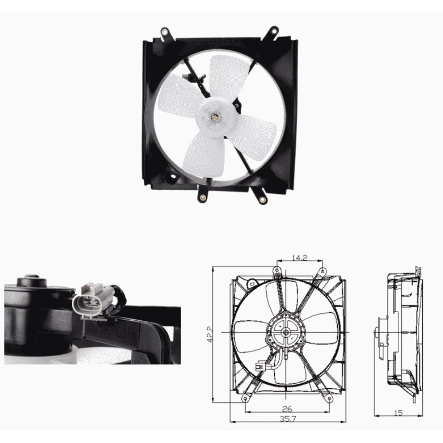 Ventola di raffreddamento motore NRF 47693