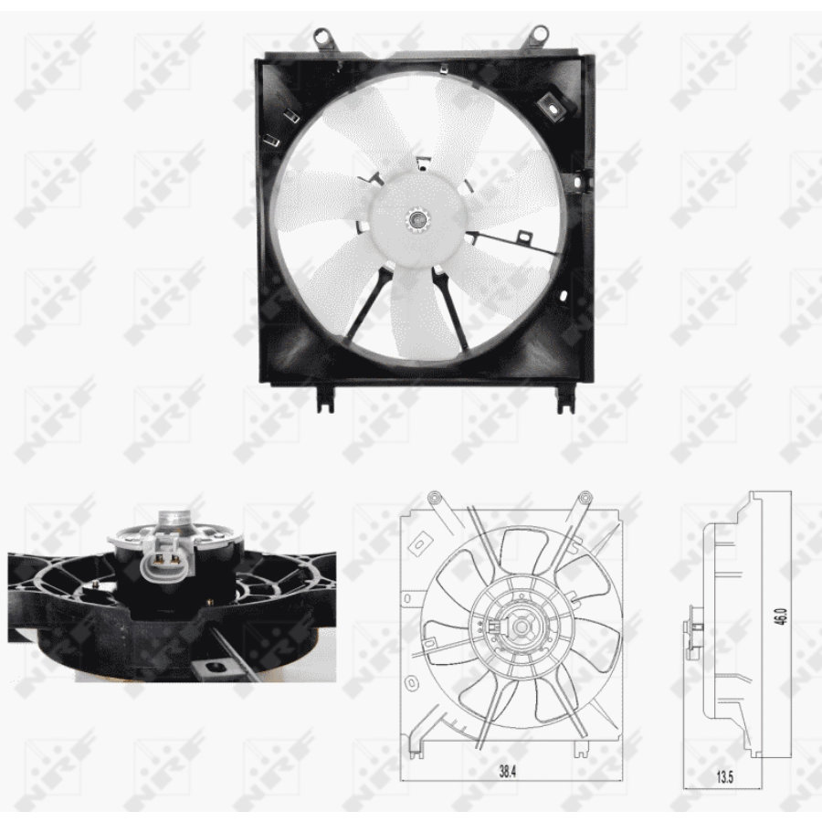 Ventola di raffreddamento motore NRF 47696