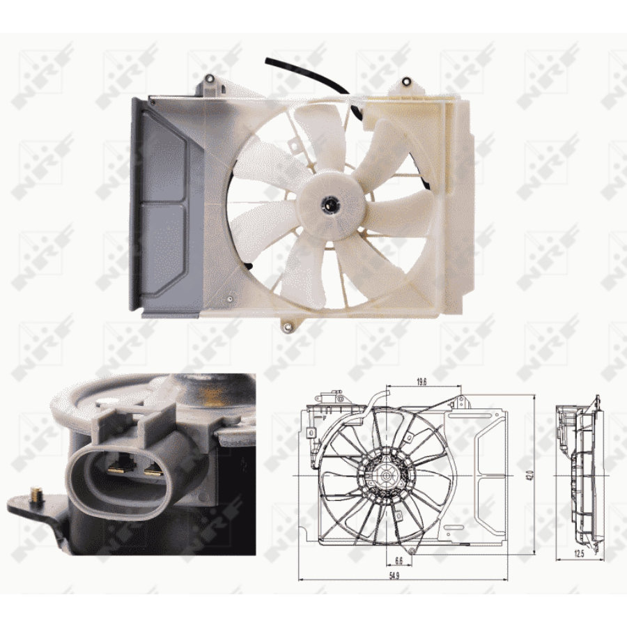 Ventola di raffreddamento motore NRF 47697