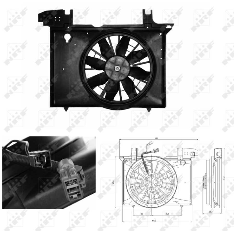 Ventola di raffreddamento motore NRF 47703