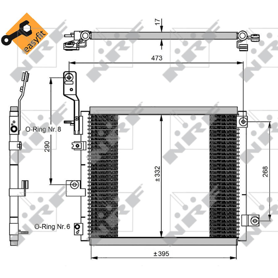 Condensatore NRF 350047 EASY FIT