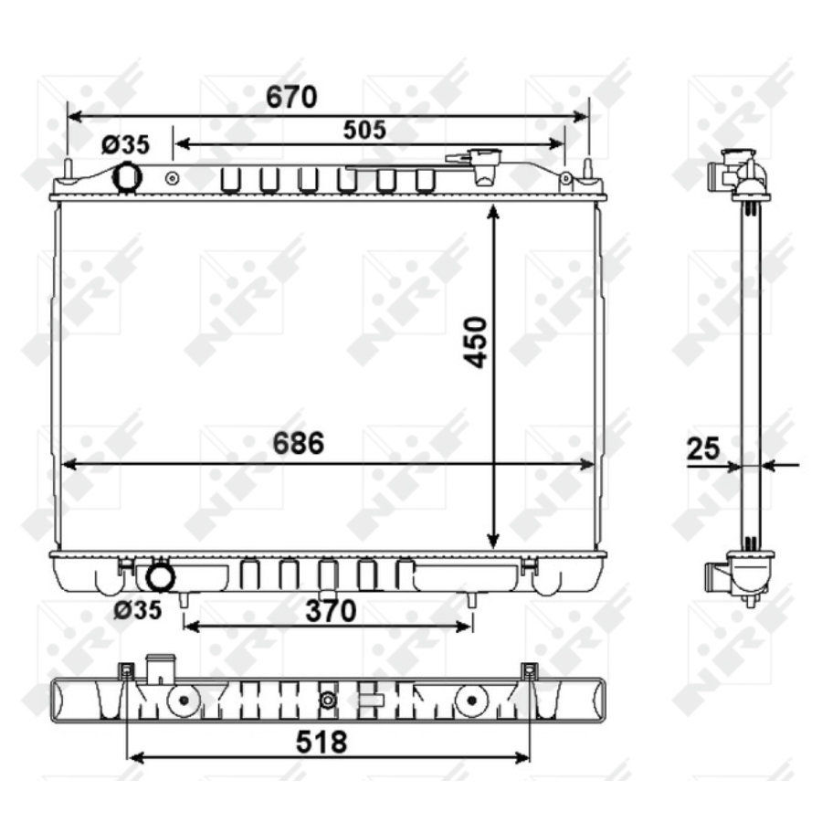 Radiatore NRF 58418